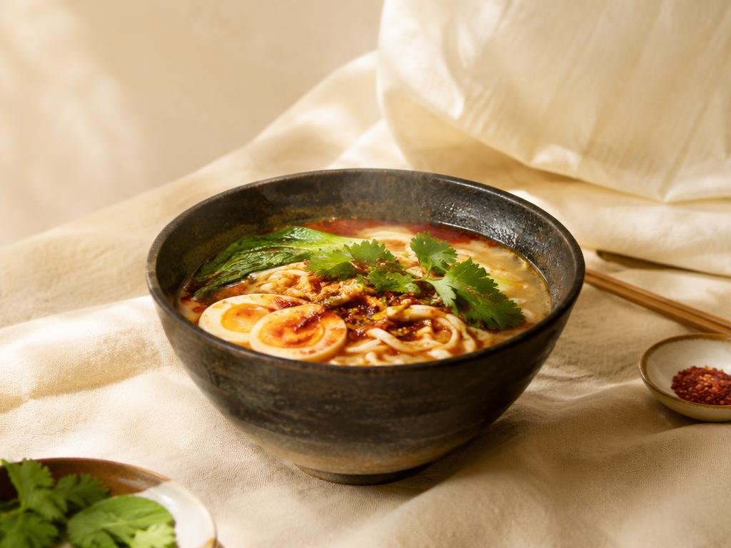 Chilli-ginger noodle broth